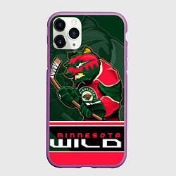 Чехол iPhone 11 Pro матовый Minnesota Wild