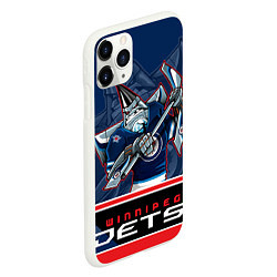 Чехол iPhone 11 Pro матовый Winnipeg Jets, цвет: 3D-белый — фото 2