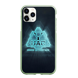 Чехол iPhone 11 Pro матовый Union Aerospace corporation, цвет: 3D-салатовый