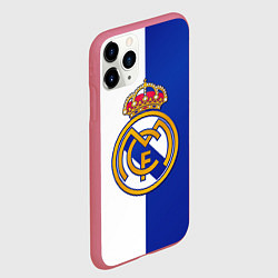 Чехол iPhone 11 Pro матовый Real Madrid, цвет: 3D-малиновый — фото 2