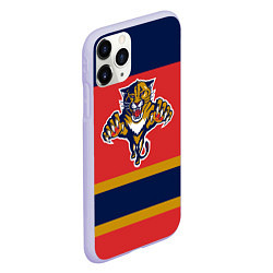 Чехол iPhone 11 Pro матовый Florida Panthers, цвет: 3D-светло-сиреневый — фото 2