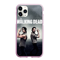 Чехол iPhone 11 Pro матовый Walking Duet, цвет: 3D-розовый