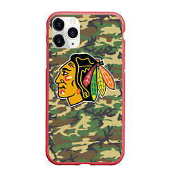 Чехол iPhone 11 Pro матовый Blackhawks Camouflage