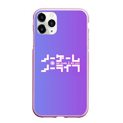 Чехол iPhone 11 Pro матовый No Game No Life, цвет: 3D-розовый