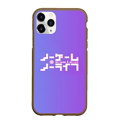 Чехол iPhone 11 Pro матовый No Game No Life, цвет: 3D-коричневый