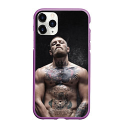 Чехол iPhone 11 Pro матовый Конор Макгрегор, цвет: 3D-фиолетовый