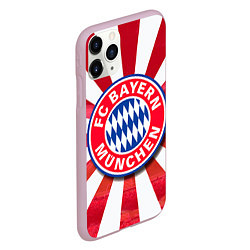 Чехол iPhone 11 Pro матовый FC Bayern, цвет: 3D-розовый — фото 2