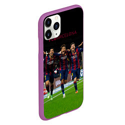 Чехол iPhone 11 Pro матовый Barcelona6, цвет: 3D-фиолетовый — фото 2