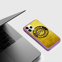Чехол iPhone 11 Pro матовый Borussia3, цвет: 3D-фиолетовый — фото 2
