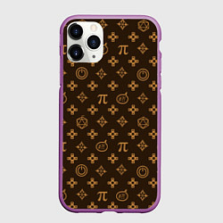 Чехол iPhone 11 Pro матовый Geek, цвет: 3D-фиолетовый