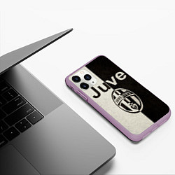 Чехол iPhone 11 Pro матовый Juventus6, цвет: 3D-сиреневый — фото 2