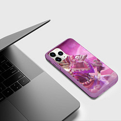Чехол iPhone 11 Pro матовый Dazzle Magic, цвет: 3D-фиолетовый — фото 2