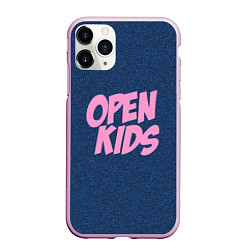Чехол iPhone 11 Pro матовый Open kids, цвет: 3D-розовый