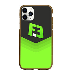 Чехол iPhone 11 Pro матовый FlipSid3 Uniform, цвет: 3D-коричневый