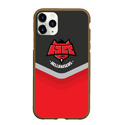 Чехол iPhone 11 Pro матовый HellRaisers Uniform, цвет: 3D-коричневый