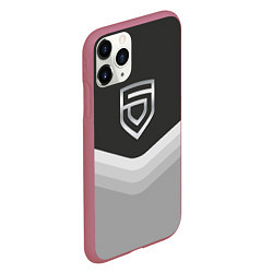 Чехол iPhone 11 Pro матовый Penta Uniform, цвет: 3D-малиновый — фото 2