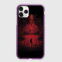 Чехол iPhone 11 Pro матовый Alien: Space Ship