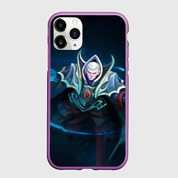 Чехол iPhone 11 Pro матовый White Invoker, цвет: 3D-фиолетовый