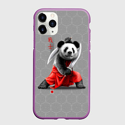 Чехол iPhone 11 Pro матовый Master Panda, цвет: 3D-фиолетовый