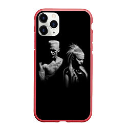 Чехол iPhone 11 Pro матовый Die Antwoord: Black, цвет: 3D-красный