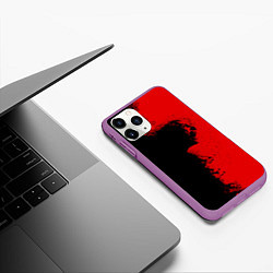 Чехол iPhone 11 Pro матовый Blood Rage, цвет: 3D-фиолетовый — фото 2