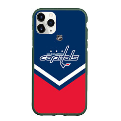 Чехол iPhone 11 Pro матовый NHL: Washington Capitals