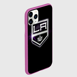 Чехол iPhone 11 Pro матовый Los Angeles Kings, цвет: 3D-фиолетовый — фото 2