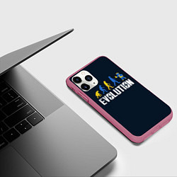 Чехол iPhone 11 Pro матовый Vault Evolution, цвет: 3D-малиновый — фото 2
