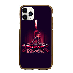 Чехол iPhone 11 Pro матовый Mario Tron, цвет: 3D-коричневый