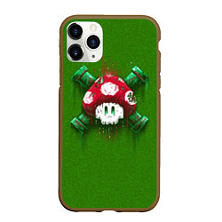 Чехол iPhone 11 Pro матовый Mushroom is Dead, цвет: 3D-коричневый