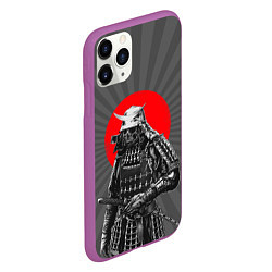 Чехол iPhone 11 Pro матовый Мертвый самурай, цвет: 3D-фиолетовый — фото 2
