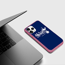 Чехол iPhone 11 Pro матовый Spurs, цвет: 3D-малиновый — фото 2