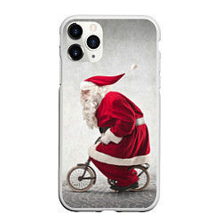 Чехол iPhone 11 Pro матовый Санта, цвет: 3D-белый