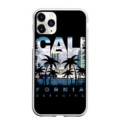 Чехол iPhone 11 Pro матовый Калифорния, цвет: 3D-белый