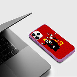 Чехол iPhone 11 Pro матовый Communist Party, цвет: 3D-фиолетовый — фото 2