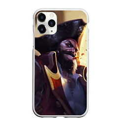 Чехол iPhone 11 Pro матовый Pirate, цвет: 3D-белый