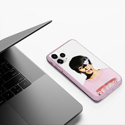 Чехол iPhone 11 Pro матовый Jungkook, цвет: 3D-розовый — фото 2