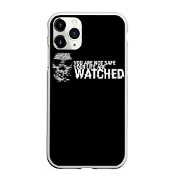 Чехол iPhone 11 Pro матовый Watch Dogs 2, цвет: 3D-белый