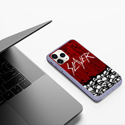 Чехол iPhone 11 Pro матовый Slayer Red, цвет: 3D-светло-сиреневый — фото 2