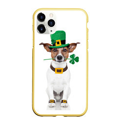 Чехол iPhone 11 Pro матовый Ирландия, цвет: 3D-желтый