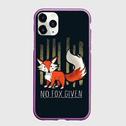 Чехол iPhone 11 Pro матовый No Fox Given, цвет: 3D-фиолетовый