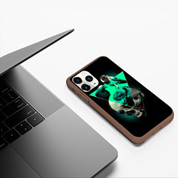 Чехол iPhone 11 Pro матовый Череп колдуна, цвет: 3D-коричневый — фото 2
