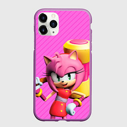 Чехол iPhone 11 Pro матовый Amy Rose, цвет: 3D-фиолетовый