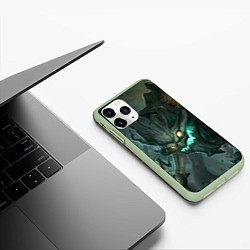 Чехол iPhone 11 Pro матовый Маокай, цвет: 3D-салатовый — фото 2