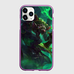 Чехол iPhone 11 Pro матовый Twitch, цвет: 3D-фиолетовый