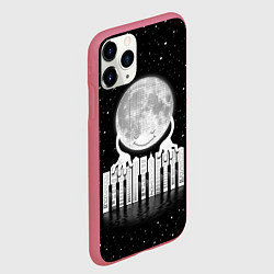 Чехол iPhone 11 Pro матовый Лунная мелодия, цвет: 3D-малиновый — фото 2