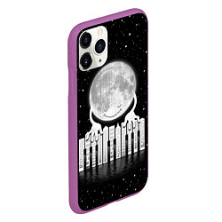 Чехол iPhone 11 Pro матовый Лунная мелодия, цвет: 3D-фиолетовый — фото 2
