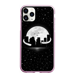 Чехол iPhone 11 Pro матовый Лунные объятия, цвет: 3D-розовый