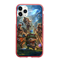 Чехол iPhone 11 Pro матовый Team, цвет: 3D-красный