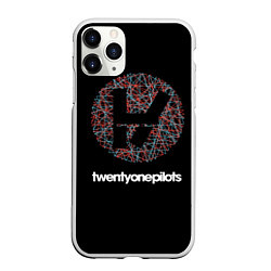 Чехол iPhone 11 Pro матовый Twenty one pilots, цвет: 3D-белый